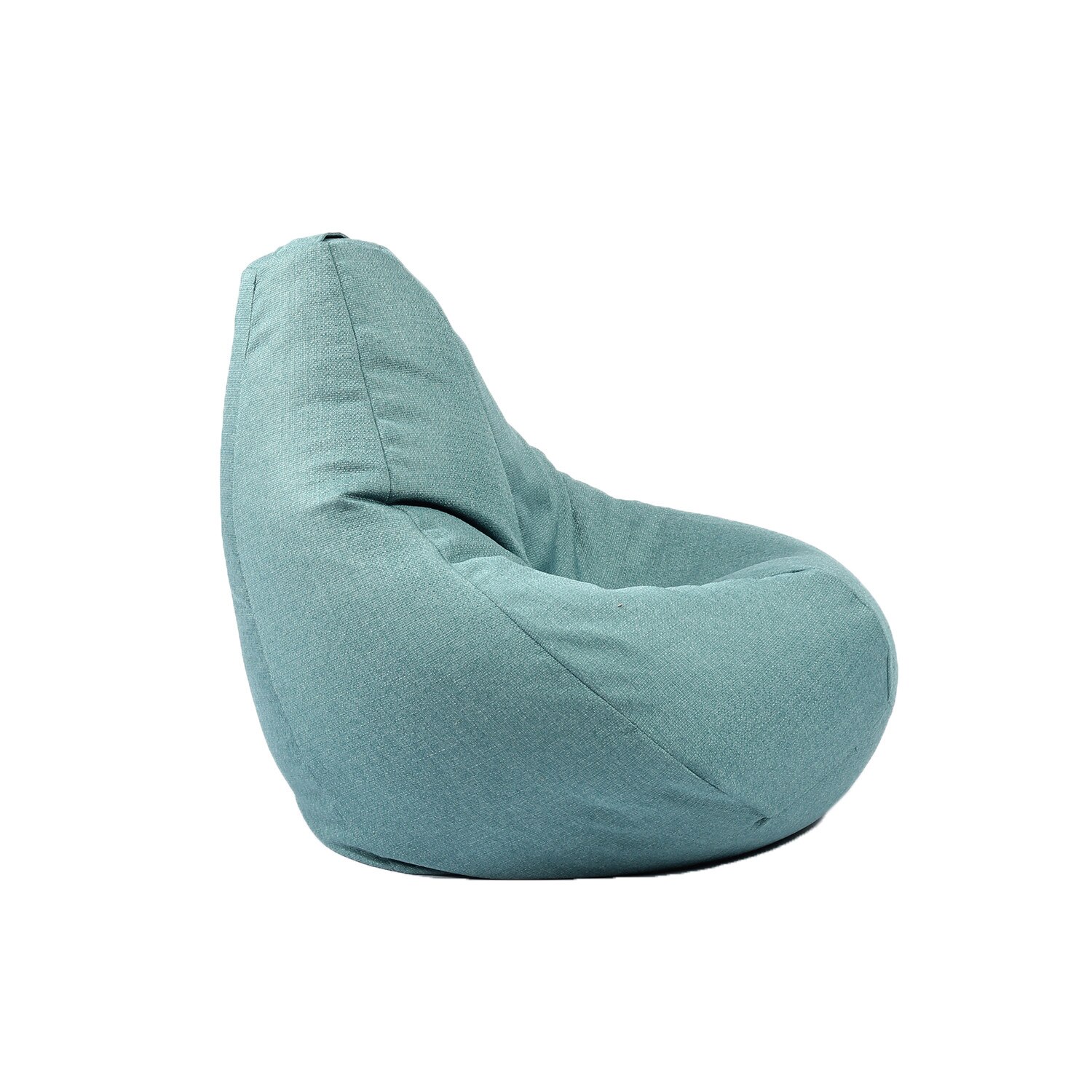 Fotoliu Puf tip Sac Nirvana Hobbit, Mediu, Puddle, Gama Premium Textil, umplut cu perle polistiren