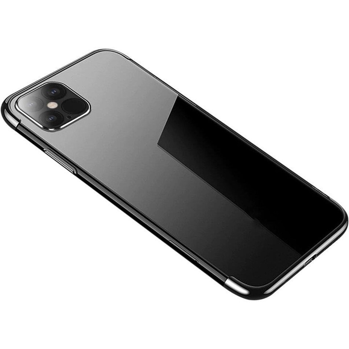 Калъф Clear Color Case, за Samsung Galaxy S21+ 5G (S21 Plus 5G), черен