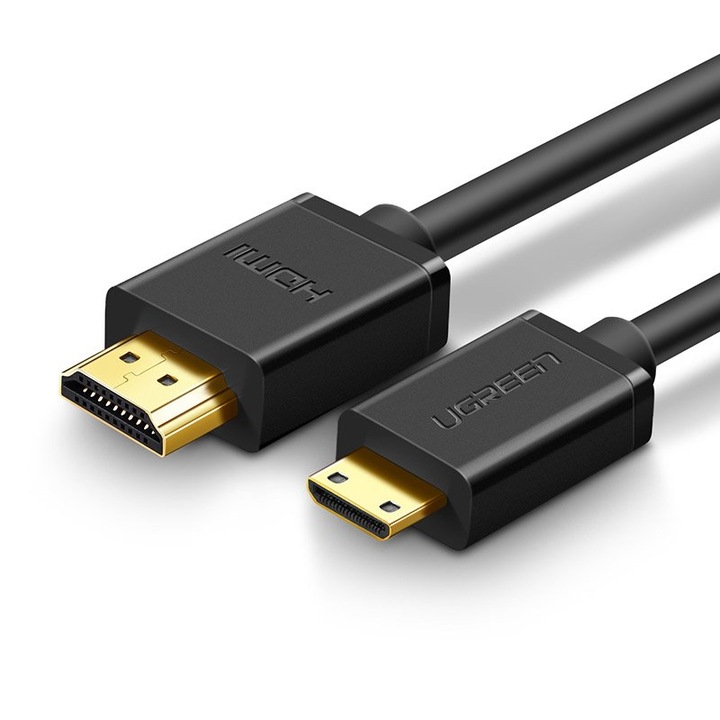 Кабел Ugreen HDMI към Mini HDMI, 19 Pin 2.0V 4K, 60Hz, 30AWG, 1.5m, черен