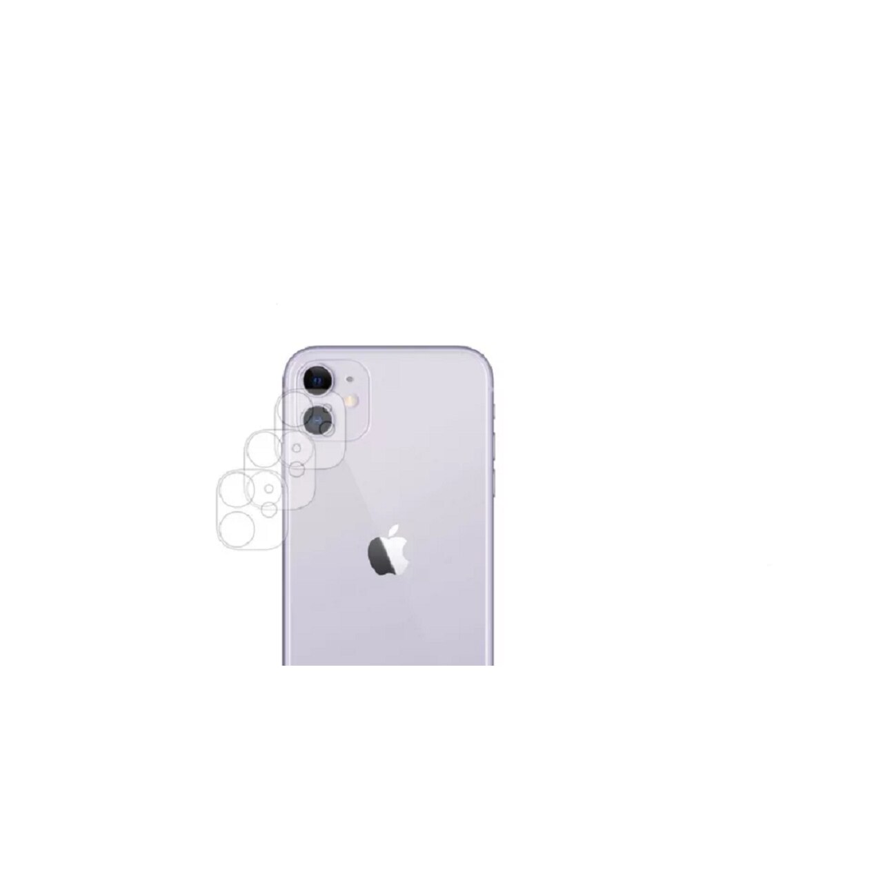 Folie de protectie din plastic pentru lentila camerei foto, compatibila cu iPhone 11 Pro, Transparent, GSM-BBL3229