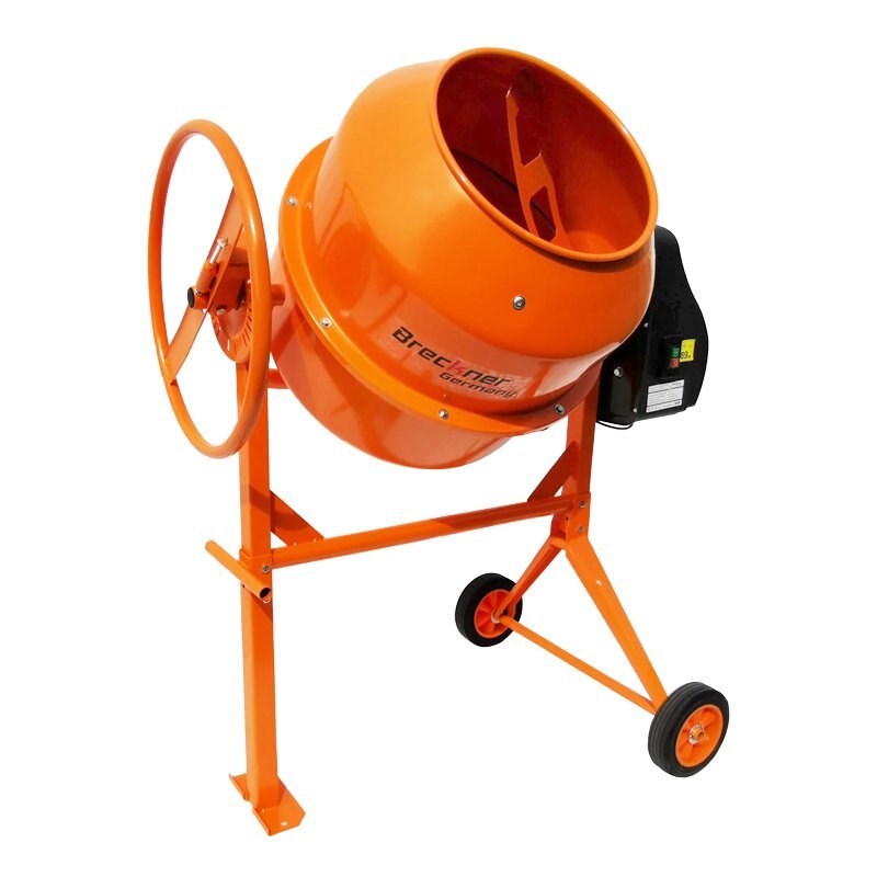 Betoniera 800W, volum cuva 180L, pinion si coroana din fonta, 61Kg Breckner Germany