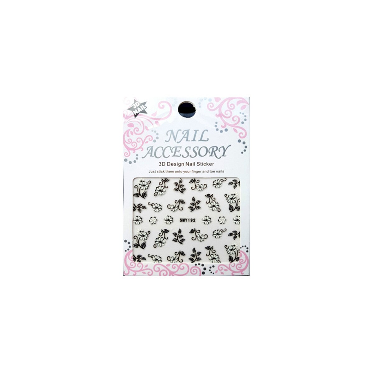 Sticker cu efect acrilic, MoonbasaNails, SMY192BS, Multicolor