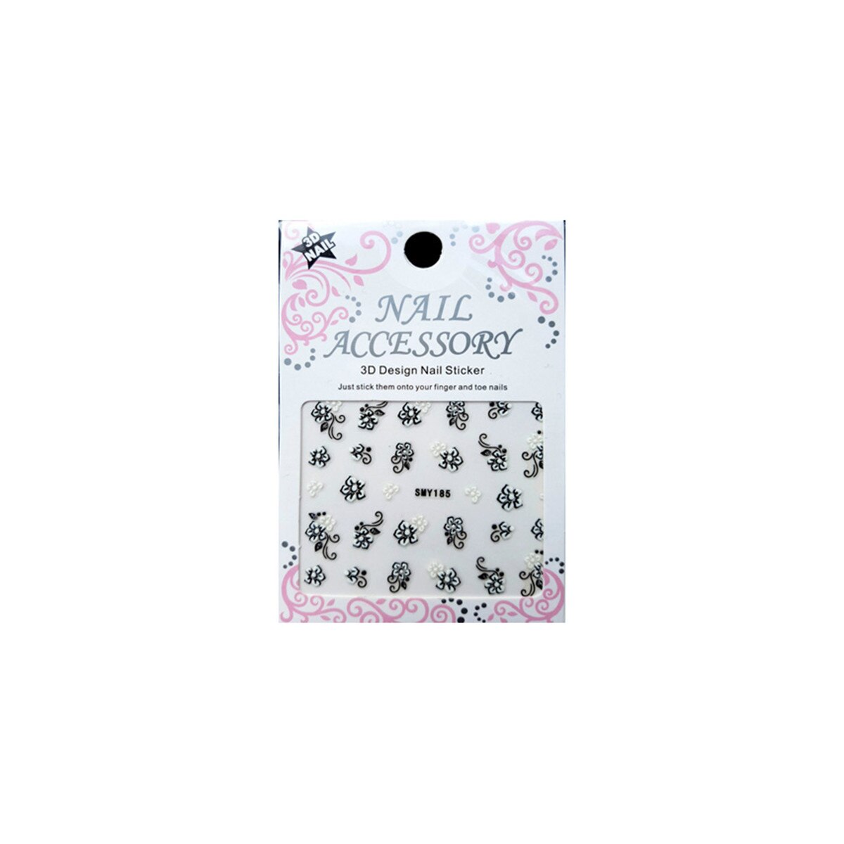 Sticker cu efect acrilic, MoonbasaNails, SMY185BS, Multicolor