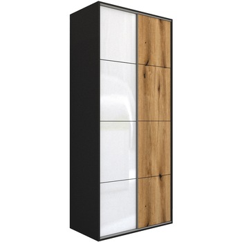 Dressing Genarom LEX D, Gri / Gri Lucios / Stejar Wotan L, 120 x 240 x 66 cm Dressing Genarom LEX D, Gri / Gri Lucios / Stejar Wotan L, 120 x 240 x 66 cm