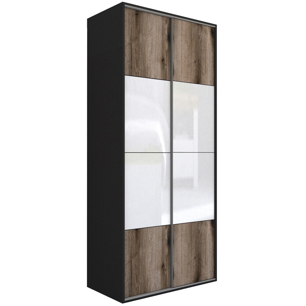 Dressing Genarom LEX C, Gri / Stejar Monastery / Gri Lucios M, 120 x 240 x 66 cm