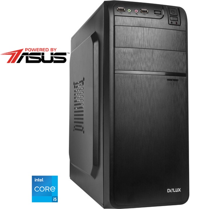 Настолен компютър Serioux Powered by ASUS, Intel® Core™ i5-11400, 16GB DDR4, 480GB SSD, Intel® UHD Graphics 730, Microsoft Windows 10 Pro