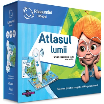 Set Raspundel Istetel - Carte si creion, Atlasul Lumii Set Raspundel Istetel - Carte si creion, Atlasul Lumii