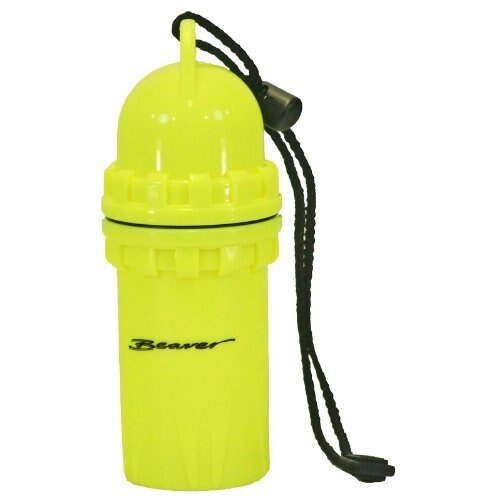 Cutie etansa BEAVER Large Dry Canister, Galben, 18 × 6.5 cm