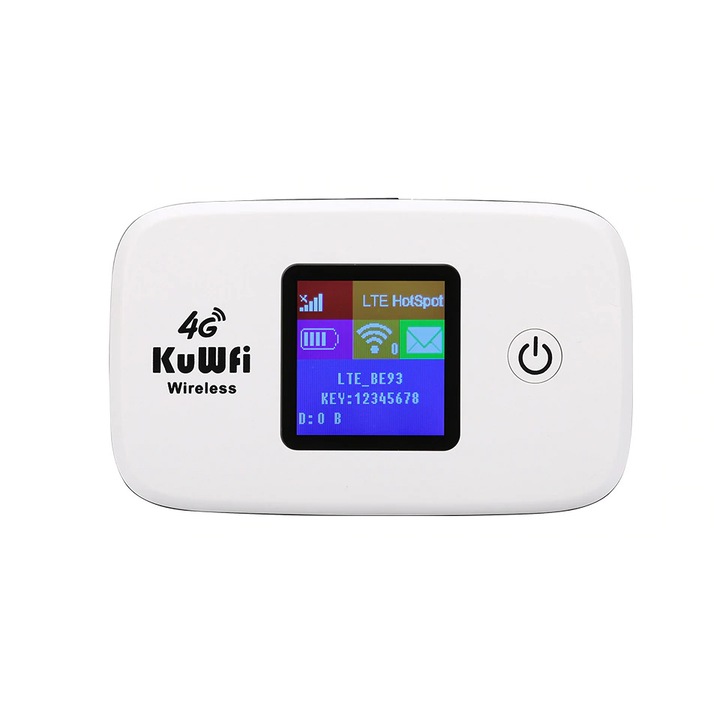Modem router 3G-4G portabil de buzunar KuWFi L100 150Mbps functioneaza in orice retea