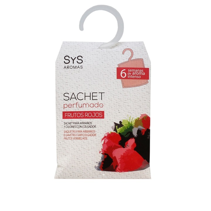 Saculet parfumat pentru dulap SyS Aromas - Fructe rosii 12g