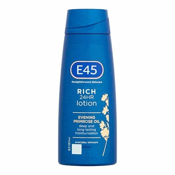 Lotiune de corp cu Ulei de Luminita de seara, E45 Rich 24H Lotion, 200ml Lotiune de corp cu Ulei de Luminita de seara, E45 Rich 24H Lotion, 200ml