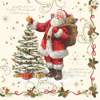 Servetele de masa decorative Magic Christmas 33 x 33 cm, 20 servetele/set, multicolor Servetele de masa decorative Magic Christmas 33 x 33 cm, 20 servetele/set, multicolor