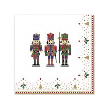 Servetele de masa decorative Nutcracker, 33 x 33 cm, 20 servetele/set, multicolor Servetele de masa decorative Nutcracker, 33 x 33 cm, 20 servetele/set, multicolor