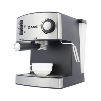 Espressor cafea, putere 850 W, capacitate 1.6 litri, presiune pompa 15 bar, cafea macinata si capsule, culoare argintiu Espressor cafea, putere 850 W, capacitate 1.6 litri, presiune pompa 15 bar, cafea macinata si capsule, culoare argintiu