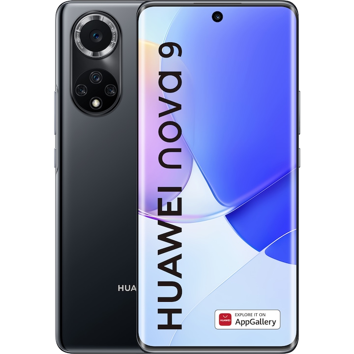 Смартфон Huawei Nova 9, Dual SIM, 128GB, 8GB RAM, 4G, Black