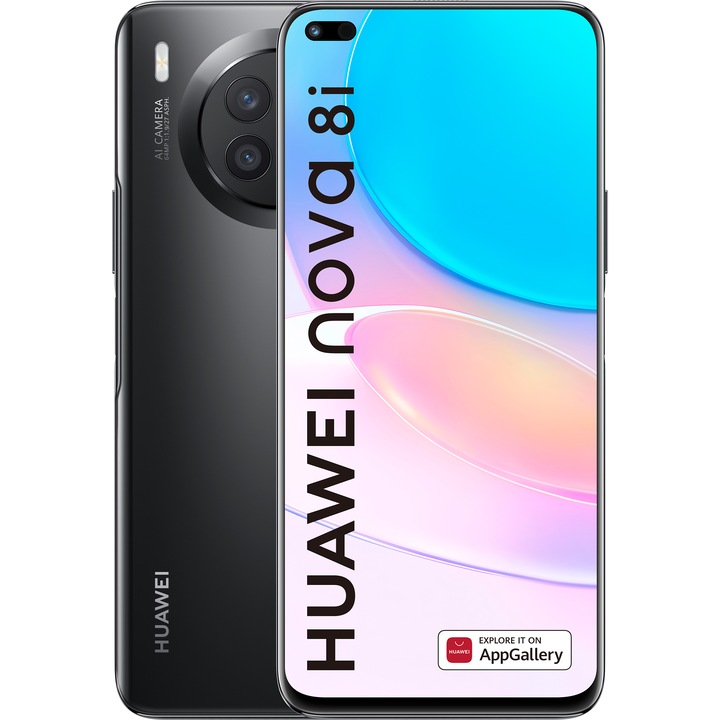 Смартфон Huawei Nova 8i, Dual SIM, 128GB, 6GB RAM, 4G, Starry Black