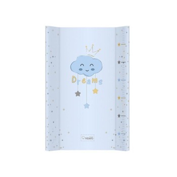 Saltea de infasat, suprafata tip PVC lavabila, cu intaritura, 70 x47,5 cm, model cu nori, albastru Saltea de infasat, suprafata tip PVC lavabila, cu intaritura, 70 x47,5 cm, model cu nori, albastru