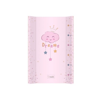 Saltea de infasat, suprafata tip PVC lavabila, cu intaritura, 70 x47,5 cm, model cu nori, roz Saltea de infasat, suprafata tip PVC lavabila, cu intaritura, 70 x47,5 cm, model cu nori, roz