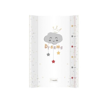 Saltea de infasat, suprafata tip PVC lavabila, cu intaritura, 70 x47,5 cm, model cu nori, alb Saltea de infasat, suprafata tip PVC lavabila, cu intaritura, 70 x47,5 cm, model cu nori, alb