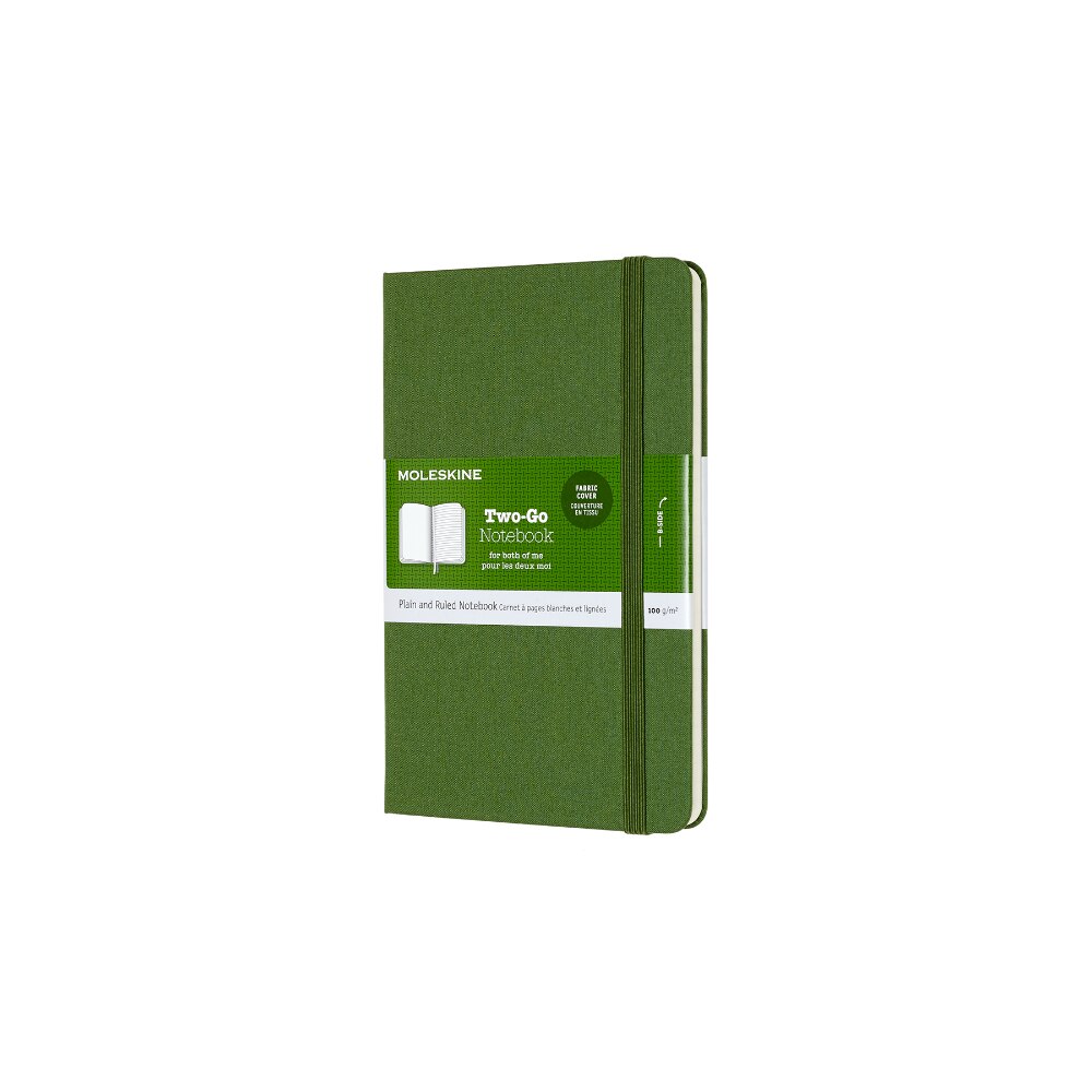 Agenda Two-Go, Moleskine, Dictando, 181x120x16 mm, Verde