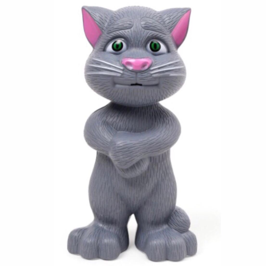 Jucarie Vorbitoare Selling Depot - Talking Tom Cat, 28 cm, + 3 ani, Gri