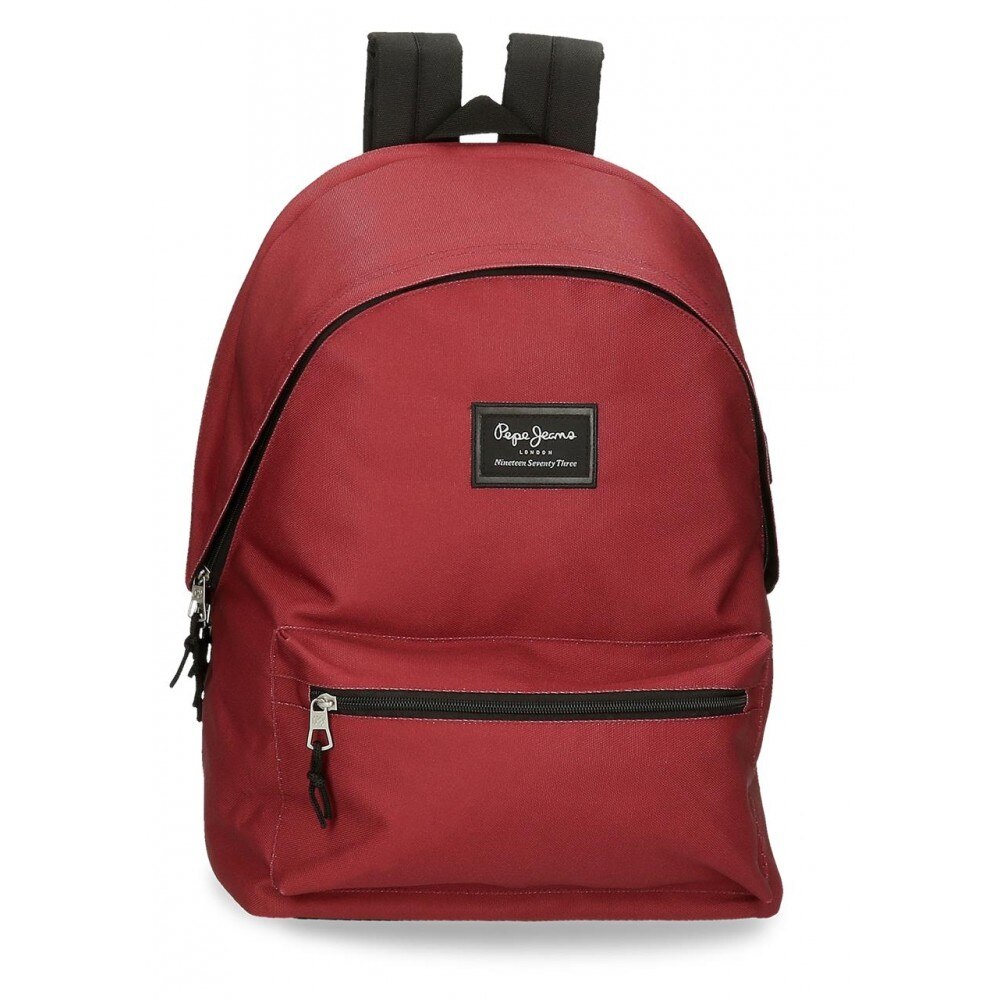 Rucsac cu compartiment laptop/tableta Pepe Jeans Aris Evergreen, rosu, 44x31x17 cm