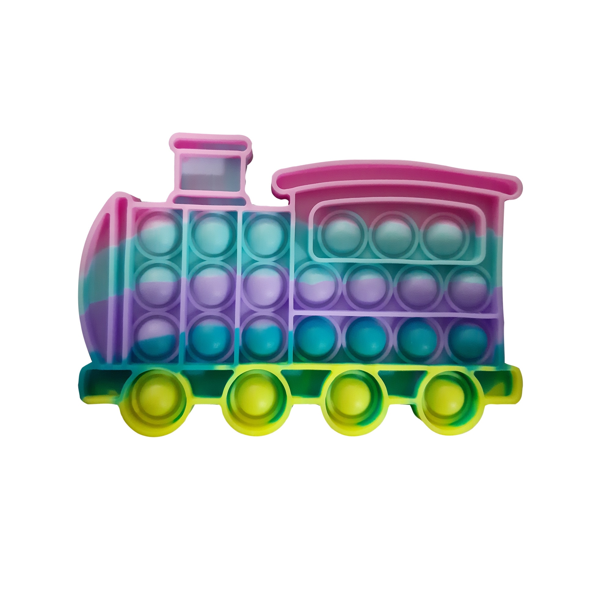 Jucarie senzoriala antistres, POP IT multicolor - tren - K KATHODE