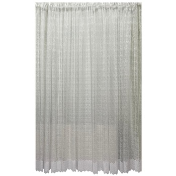 Perdea alba cu model alb din colectia  Perdea alba cu model alb din colectia