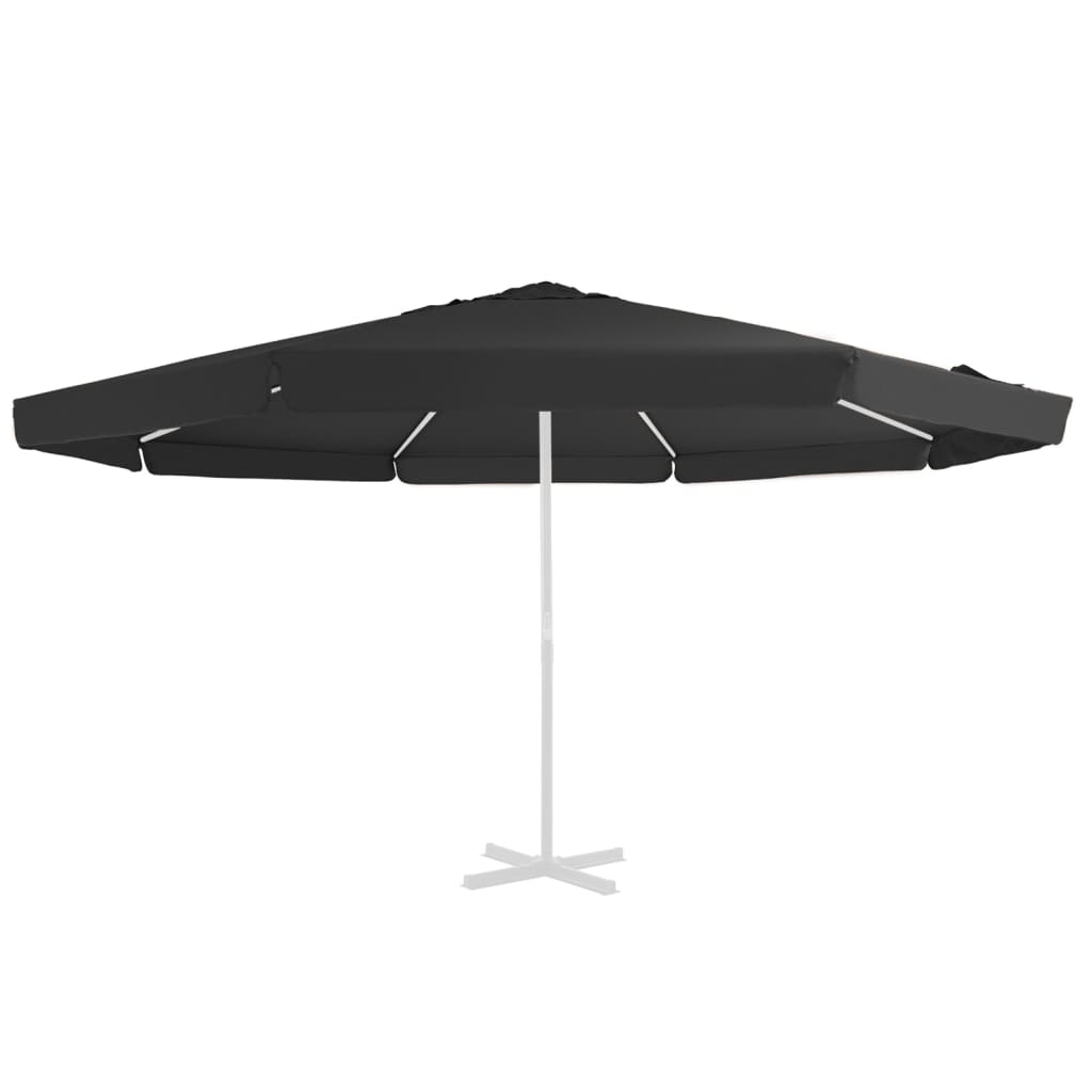 Panza de schimb umbrela de soare de exterior negru 500 cm 312544