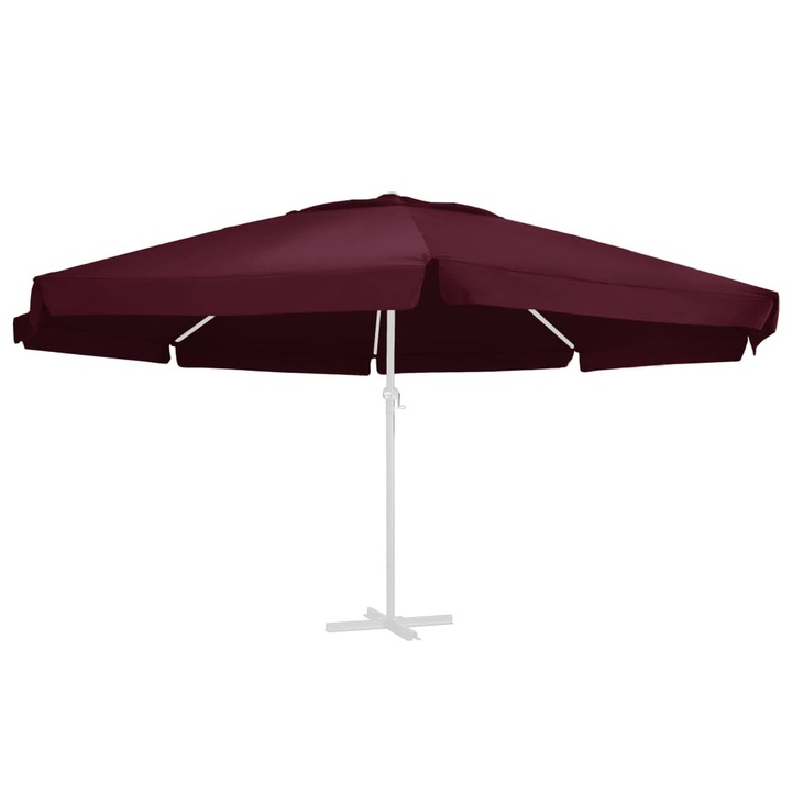 Panza de schimb umbrela de soare de gradina rosu bordo 600 cm 312550