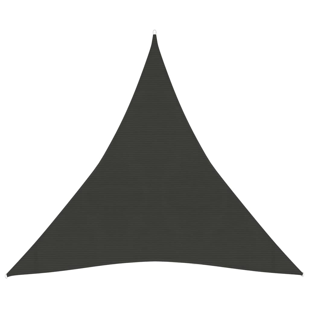 Panza de parasolar de exterior in forma triunghiulara vidaXL, Polietilena, 450 x 450 x 450 cm, Antracit