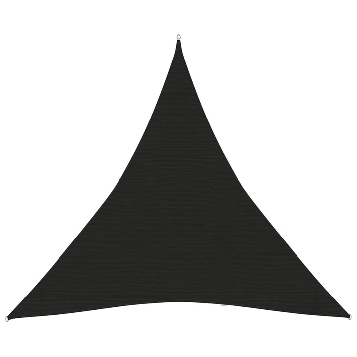 Panza parasolar vidaXL, negru, 5x5x5 m, HDPE, 160 g/m², 1.8 kg