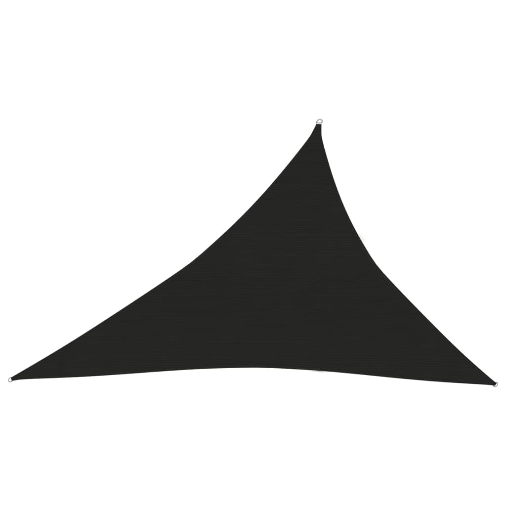 Panza de parasolar de exterior in forma triunghiulara vidaXL, Polietilena, 300 x 400 x 500 cm, Negru