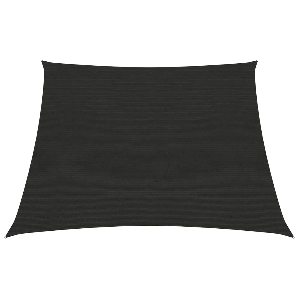 Panza de parasolar de exterior in forma de trapez vidaXL, Polietilena, 300/400 x 200 cm, Negru