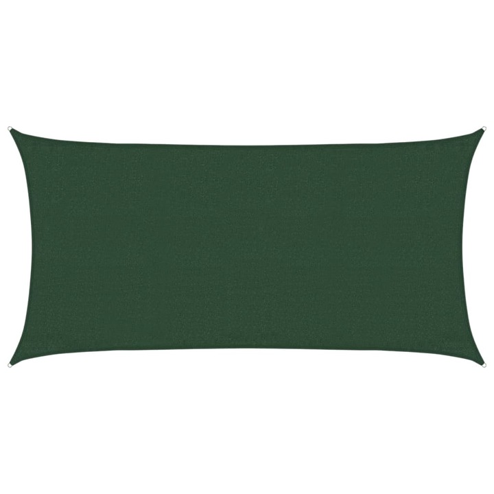 VidaXL sötétzöld HDPE napvitorla 160 g/m² 3 x 6 m 311460