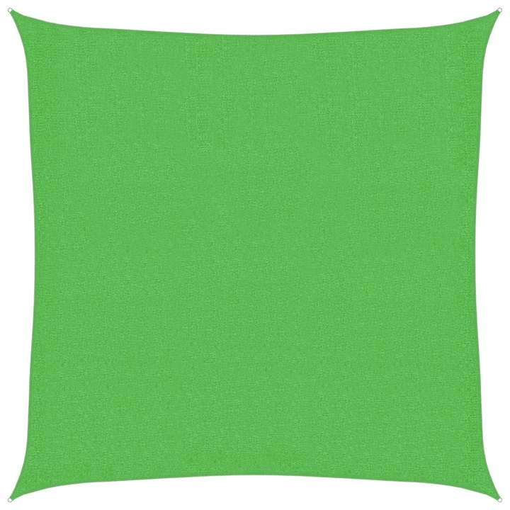 VidaXL világoszöld HDPE napvitorla 160 g/m² 2,5 x 2,5 m 311273