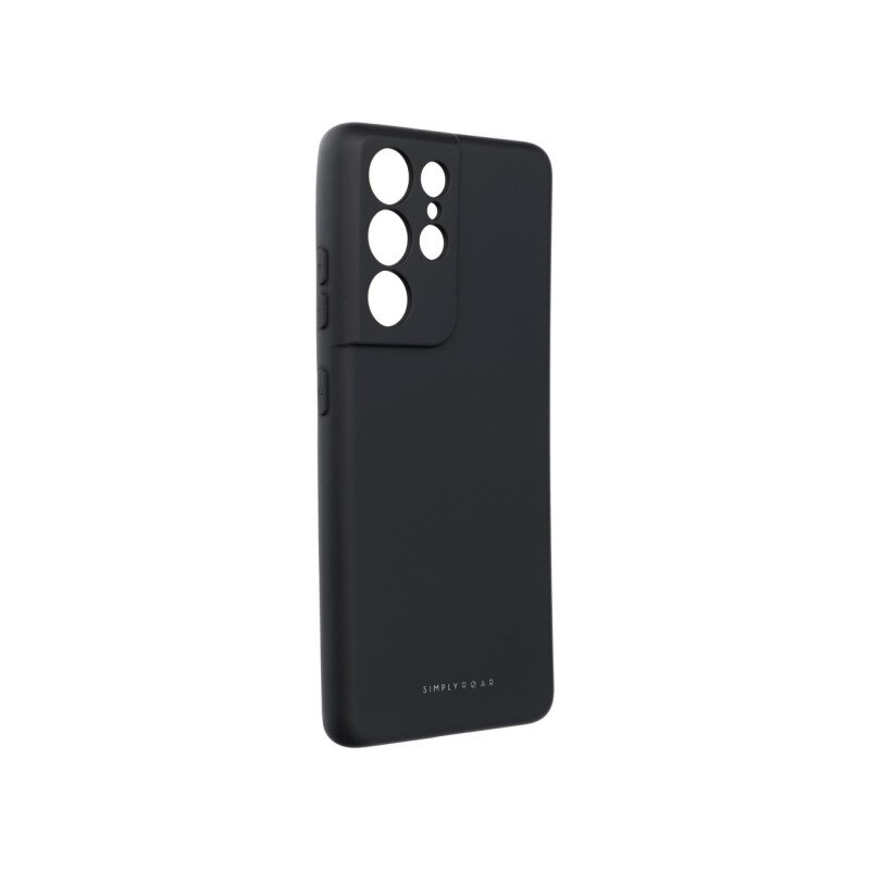 Husa Spate Roar Space Compatibila Cu Samsung Galaxy S21 Ultra 5G, Silicon Soft, Negru