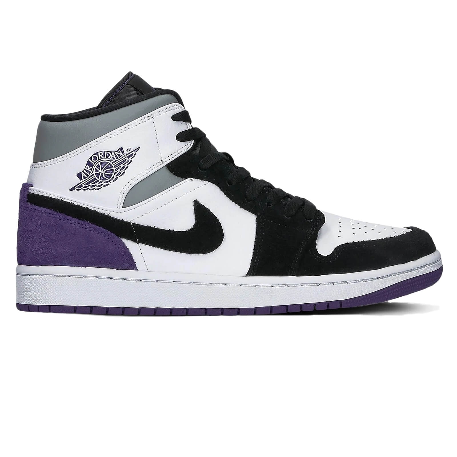 靴 Jordan1RetroHighObsidianUNC Pantofi Sport, Jordan, 1 Retro High OG UNC Toe, Albastru/Alb