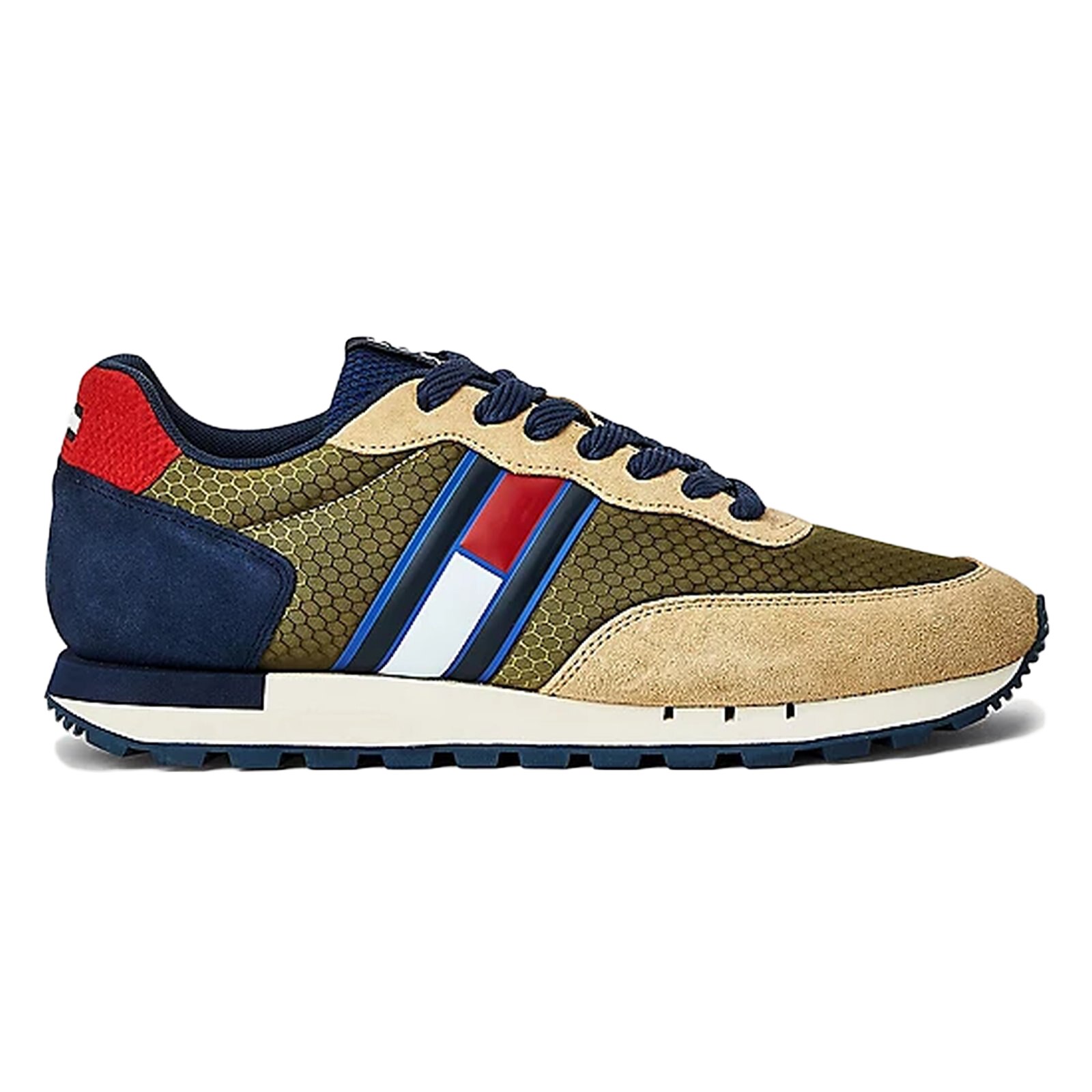 Tommy Hilfiger Retro Mix Runner - EM00812-RBL 6393, Kaki