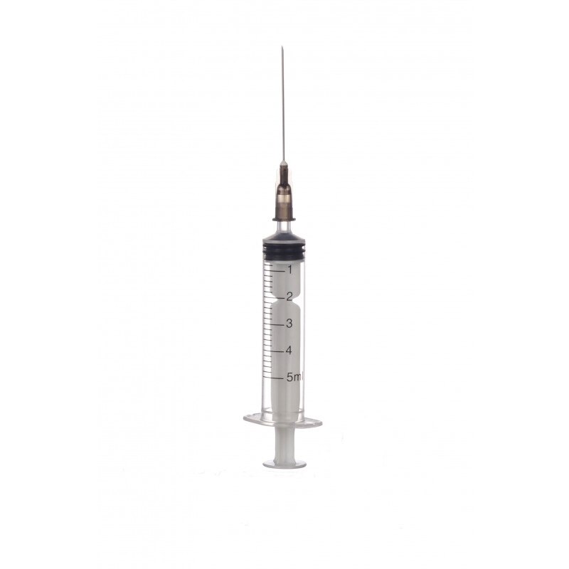 Set 500 bucati Seringa 5 ml 3 componente cu ac 22G x 1 ½” - 07 x 40 mm