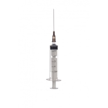Set 500 bucati Seringa 5 ml 3 componente cu ac 22G x 1 ½” - 07 x 40 mm Set 500 bucati Seringa 5 ml 3 componente cu ac 22G x 1 ½” - 07 x 40 mm