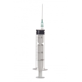 Set 500 bucati Seringa 20 ml 3 componente cu ac 21G x 1 ½” - 08 x 40 mm Set 500 bucati Seringa 20 ml 3 componente cu ac 21G x 1 ½” - 08 x 40 mm