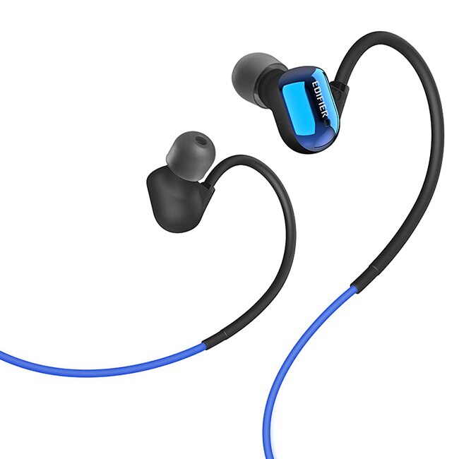 Casti in-ear Sport Edifier W295BT Plus, Bluetooth, IPx5, Microfon, Albastru/Negru