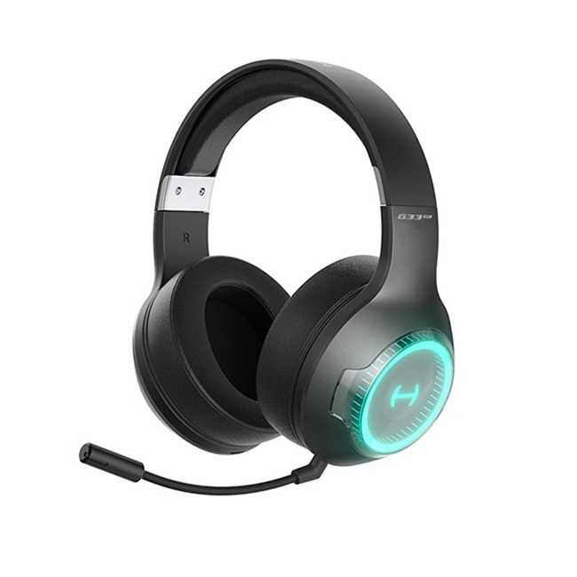 Casti over-ear Edifier, Pentru Gaming, Iluminare RGB, Microfon, Bluetooth v5.0, Negru