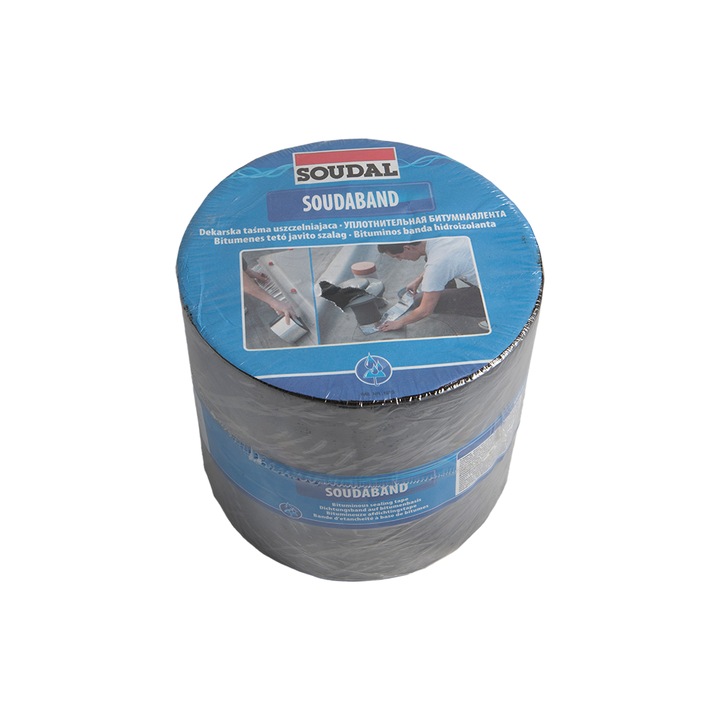 Banda hidroizolanta bituminoasa, SOUDABAND, culoare Grafit, 15cm X 10m