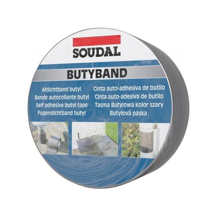 Banda Butilica butyband Maro 8017 Soudal, 10cm x10m
