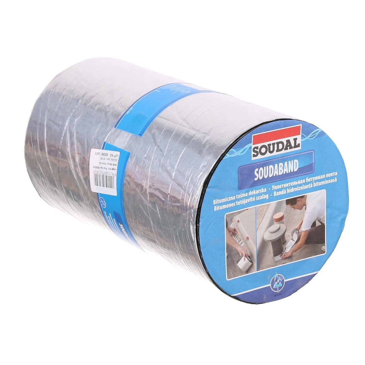 Banda hidroizolanta bituminoasa aluminiu SOUDABAND, 22.5cm X 10m