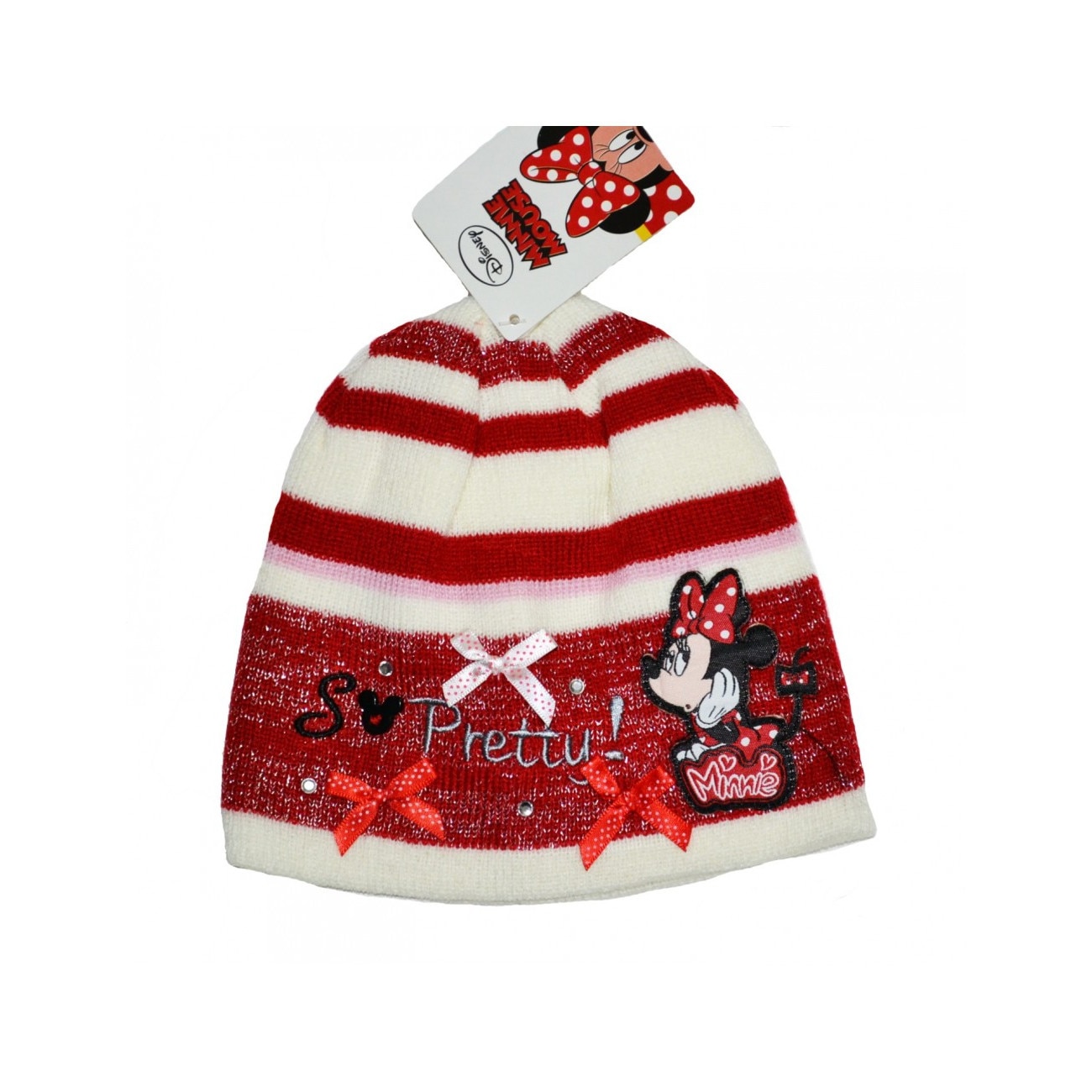 Fes Minnie Mouse fundite Disney, Alb/Rosu