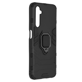 Husa compatibila cu Realme 6 / 6S, Ring (Inel Magnetic) Brave Armor, HTP , Black Husa compatibila cu Realme 6 / 6S, Ring (Inel Magnetic) Brave Armor, HTP , Black
