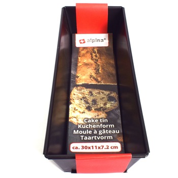 Tava pentru copt cozonac Alpina, 30 x 11 x 7.2 cm Tava pentru copt cozonac Alpina, 30 x 11 x 7.2 cm